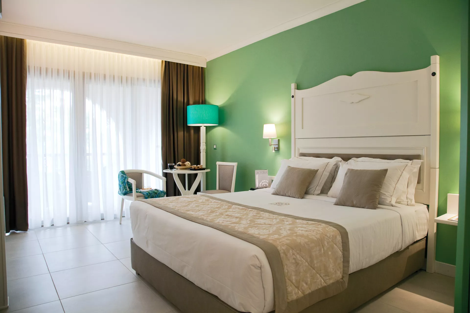 acrotel athena pallas - junior suite spavaća soba